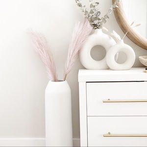 Tall pink pampas grass boho decor